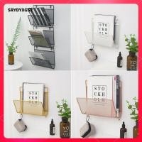 ราคา Srydyxgs2 ตะกร้าเก็บห้องครัวโลหะติดผนังนิตยสารหนังสือชั้นวางที่วางชั้นวาง (50601187959)