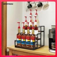 ราคา Srydyxgs2 ที่ใส่ขวดน้ําเชื่อม ชั้นวางไวน์ ชั้นเก็บของ ออแกไนเซอร์เครื่องปรุง ชั้นวางเครื่องเทศสําหรับตู้ครัว (50250354931)