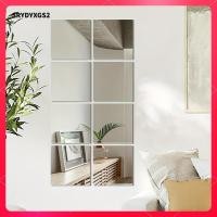 ราคา Srydyxgs2 8ชิ้นกระจกสติ๊กเกอร์ติดผนังติดตั้งง่ายตกแต่งบ้านสร้างสรรค์ศิลปะเครื่องประดับรูปลอกผนังกระจกแผ่นสําหรับยิมห้องน (44176569927)