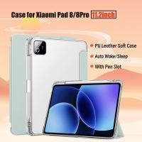 ราคา ปลอกสําหรับ Xiaomi Pad 8 8 Pro Case 11 2 นิ้ว 2025 TPU Soft Case สําหรับ Xiaomi MiPad 8 11 2 Auto Wake Sleep Transparan ฝาหลังพร้อมที่วางปากกา (49750323491)