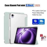ราคา เคส Xiaomi Pad mini 8 8 นิ้วอัตโนมัติ Wake up ปลอกสําหรับ Xiaomi Pad mini 8 8 นิ้วฟังก์ชั่นหน้าจอล็อคพร้อมช่องเสียบปากกาและด้านหลังโปร่งใส (43773098640)