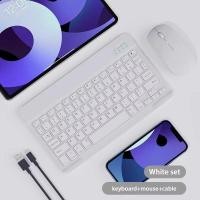 ราคา เมาส์คีย์บอร์ดบลูทูธไร้สายสําหรับ iPad Xiaomi Samsung แท็บเล็ต Slim Mini คีย์บอร์ดไร้สายสําหรับ Android IOS Windows (41820429709)