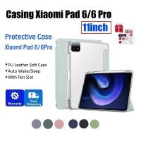 ราคา เคส Xiaomi Pad 6 11 นิ้ว TPU Soft Case Xiaomi MiPad 6 Pro Auto Wake Sleep Transparan ฝาหลังพร้อมที่วางปากกา (41505871611)