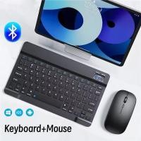 ราคา 10 นิ้วคีย์บอร์ดไร้สาย Bluetooth สําหรับ Redmi Pad Pro 12 1 นิ้ว Redmi Pad 2 11 นิ้ว iPad 11th 10th 9th ชาร์จเมาส์สําหรับ Android iOS (43220420418)