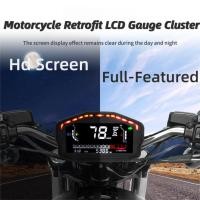 ราคา การปรับเปลี่ยนรถจักรยานยนต์ Universal Ducati LED LCD Meter Assembly Multi Function การใช้ปริมาณรถ Speedometer (41822310432)