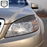 ราคา Mercedes Benz C Class W204 ดัดแปลงคาร์บอนไฟเบอร์ไฟหน้ารถไฟหน้าคิ้วสติกเกอร์ตกแต่งขนตาอุปกรณ์เสริม (40566347184)