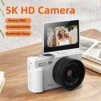 ราคา กล้องคู่ 5K WIFI HD กล้องดิจิตอล 72 ล้านกล้องเซลฟี่ CCD แบบพกพา (41373015418)