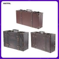ราคา hxitfxl กระเป๋าเดินทางตกแต่ง กระเป๋าเดินทางหนังไม้วินเทจ กล่องตกแต่ง กระเป๋าหนังไม้ย้อนยุค กระเป๋าเดินทาง กล่องเครื่องประดับ กล่องเก็บเสื้อผ้าสไตล์อัง (42225902052)