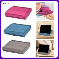 ราคา hxitfxl แท็บเล็ตพับได้ 3 มุมมองแท็บเล็ตแบบพกพาที่มั่นคงแท่นวางแผ่นนุ่มสําหรับเตียงคอมพิวเตอร์แบนโต๊ะหนังสือ (26259711308)