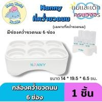 ราคา สีขาว เฉพาะที่คว่ำ Nanny กล่องคว่ำขวดนม ที่คว่ำขวดนม ถาดคว่ำขวดนม 6 ช่อง มี BPA Free (26820695068)