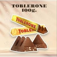 ราคา Toblenrone ทอปเบอโรน ช็อกโกแลตนมผสมอัลมอนด์นูกัตรสน้ำผึ้ง 100 g (22966610229)