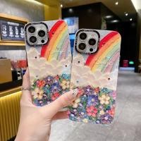 ราคา สําหรับ iphone 16 plus 11 Pro Max 14 15 plus ภาพวาดสีน้ํามันดอกไม้สายรุ้งเคสโทรศัพท์ DIY เลนส์ป้องกันฟิล์มสําหรับ iphone 12 13 14 Pro Max ซิลิโคนนุ่ม Anti Drop ผู้หญิง TPU ฝาครอบ (26412648627)