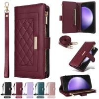 ราคา SAMSUNG สําหรับsamsung Galaxy A16 A36 A56 A15 A25 A35 A55 A14 A34 A54 A13 A23 A33 A53 A73 5G A04 A04s S24 Ultra S25 Plus S25 S24 S24 S24 S24 S24 ช่องใส่การ์ดหนังPUสายคล้องกระเป๋าสตางค์ (28678064236)