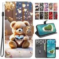 ราคา สําหรับiPhone 15 14 Pro Maxกรณีพลิกกระเป๋าสตางค์หนังสําหรับiPhone 15 14 PlusกรณีiPhone SE 2020 2022 SE2 SE3 กรณีขาตั้งแม่เหล็กน่ารัก3Dทาสีรูปแบบปกหนังสือ (40813701600)