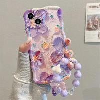 ราคา เคสโทรศัพท์มือถือนิ่ม กันกระแทก กรอบหยัก ลายภาพวาดสีน้ํามัน รูปดอกไม้ ประดับมุก พร้อมสายคล้องมือ สําหรับ iPhone 15 Pro Max 11 12 13 14 Pro Max 14promax 15promax 13pro (20987130975)
