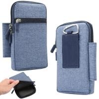 ราคา สากลโทรศัพท์มือถือเข็มขัดเอวกระเป๋าผ้ายีนส์ผ้าใบเข็มขัดคลิปซองหนังซิปกระเป๋ามือถือกันน้ําปีนเขากระเป๋า (50351857547)