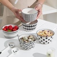 ราคา ชามเรียบง่าย ชามเซรามิกญี่ปุ่น ชามข้าวทนอุณหภูมิสูง บนโต๊ะอาหารเซรามิกเกาหลี (54151318320)