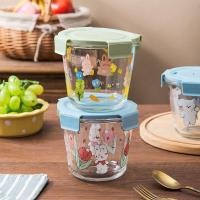 ราคา กล่องอาหารกลางวันทนอุณหภูมิสูงเตาอบไมโครเวฟความร้อนแก้วชามซุปที่มีฝาปิดปิดผนึกป้องกันการรั่วตู้เย็นการจัดเก็บสด (27167875472)