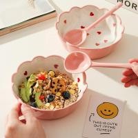 ราคา ชามซุปเซรามิกน่ารักชามอบข้าวโอ๊ตชามโยเกิร์ตพร้อมช้อนชามสลัดผลไม้ชามก๋วยเตี๋ยว (24740285016)