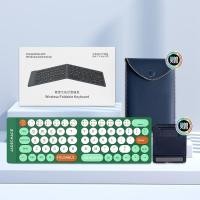 ราคา คีย์บอร์ดแบบพับได้บลูทูธพร้อมโทรศัพท์มือถือแท็บเล็ตพีซีรองรับการเชื่อมต่อสามช่องอินเทอร์เฟซ tapcy c (47551477745)