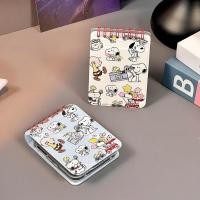 ราคา เหมาะสําหรับ Samsung Galaxy ZFlip7 zflip6 โน้ตบุ๊คสร้างสรรค์ Snoopy รูปแบบเคสโทรศัพท์ Lanyard เปลือกพับสําหรับ Zflip 7FE 6 4 5 3 5G N3Flip MixFlip PC ฝาครอบป้องกันแบบแข็ง (42167304135)