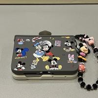 ราคา เหมาะสําหรับ Samsung Galaxy ZFlip7 การ์ตูนน่ารัก Mickey Mouse Donald Duck Spinning เคสโทรศัพท์ Lanyard พับ Hard Shell สําหรับ Z Flip 7 6 5 5G N3 MixFlip ShockProof ฝาครอบป้องกัน (54301813870)