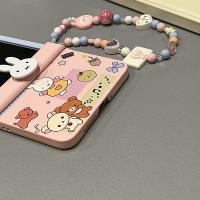 ราคา เหมาะสําหรับ Samsung Galaxy ZFlip7 น่ารักผ่อนคลายหมี 3D กระต่ายเคสโทรศัพท์ Lanyard พับ Hard Shell สําหรับ ZFlip 7 6 5 5G N3Flip MixFlip 2 ShockProof ฝาครอบป้องกัน (50251797268)