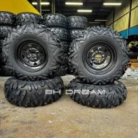 ราคา ยางพร้อมกระทะ ขอบ12ขนาด4รู110 ล้อเอทีวี ยางพร้อมกระทะขอบ 12 ล้อหน้า 25 8 12 ล้อหลัง 25 10 12 ราคาต่อ1 ล้อ (28457908714)