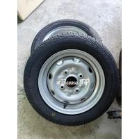 ราคา ยางพร้อมกระทะ 4รู110 135 70 12 ทนแรงดันสูง ยางพร้อมกระทะ 4รู110 ขอบ 12 ขนาด 135 70R12 ยางผ่าน QC ราคาต่อเส้น (29332576903)