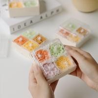 ราคา เทียนหอมดอกไม้ในกล่องขนม Flower Shaped Mooncake Scented Candle 4ชิ้น (43473388355)