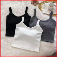 ราคา บราไร้สายไร้รอยต่อ AND5 ทำจากผ้าฝ้าย สายเดี่ยวสั้น มาพร้อมแผ่นรองหน้าอก เหมาะสำหรับใส่เล่นกีฬา (54151941875)