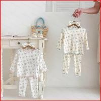 ราคา ชุดนอนสองชิ้นแขนยาวกางเกงขายาวสำหรับเด็กทารก ดีไซน์ลายดอกไม้ อ่อนโยนสำหรับฤดูใบไม้ร่วง (58151978368)