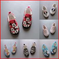 ราคา SY5 Disney Mickey การ์ตูน Slip on รองเท้าผ้าใบสำหรับเด็กผู้หญิง ออกแบบมาเพื่อความสะดวกในการสวมใส่และการเต้นรำ (56701127267)