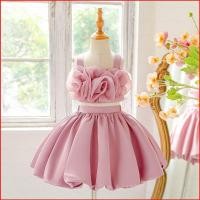 ราคา ชุดราตรีสำหรับเด็กผู้หญิง สีชมพูกับลายดอกไม้ แบบกระโปรงทรงพอง (44176471517)