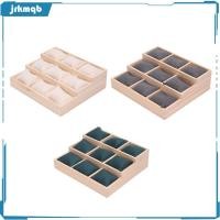 ราคา ฯลฯ ถาดนาฬิกาพร้อมหมอนป้องกันสามชั้นบันไดที่วางนาฬิกาไม้ 9 (55500778741)