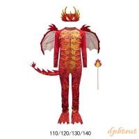 ราคา ชุดแต่งกายมังกรเด็กชายสีแดง สำหรับสวมบทบาทและแข่งขัน (40270526849)