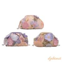 ราคา D P BTS กระเป๋าสะพายข้างลายดอกไม้น้ำหนักเบาทองต่อการใช้งานในงานแต่งงานและงานเลี้ยง (24547446563)