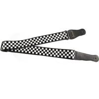 ราคา สายกีตาร์ไฟฟ้าสายกีต้าร์โปร่ง Checkered Flag Cowhide Strap 0927 (40271866007)