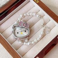 ราคา Kitty Cat Diamond Studded Bow นาฬิกาการ์ตูนน่ารัก (27842414798)