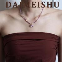 ราคา สร้อยคอมุกและอเมทิสต์ ออกแบบด้วยหยดน้ำมัน และลูกปัดช้างน้อย (43073396530)