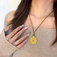 ราคา เข็มทิศจี้ทองคำแบบโบราณ มีแปดสมบัติ มาพร้อมสร้อยคอ (41623250580)