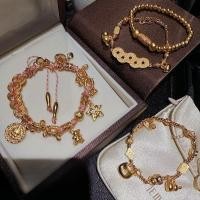 ราคา สร้อยข้อมือขดลายปลาสีเหลืองขนาดเล็ก สไตล์ดั้งเดิมประดับดาวทอง (27242420356)