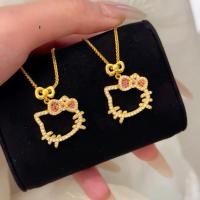 ราคา สร้อยคอมุกว่าแมวน้องคิตตี้ ประดับเพชรและทองคำ (41023250533)