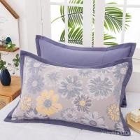 ราคา ปลอกหมอนผ้ากอซผ้าฝ้ายแท้หนึ่งคู่แพ็คผ้าฝ้ายหนาปลอกหมอนขนาดใหญ่พิเศษเดี่ยวดูดซับเหงื่อระบายอากาศผู้ใหญ่ปลอกหมอน (55501713518)