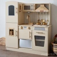 ราคา เด็กครัวตู้เย็นเล่นบ้านของเล่นเสียงแสงเต้าเสียบน้ํา3 6ปีไม้จําลองเครื่องครัวสาวทําอาหารชุด (43767597809)