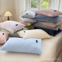 ราคา มูจิ ปลอกหมอนกํามะหยี่เดี่ยวคู่สักหลาดปลอกหมอนสีทึบนมกํามะหยี่ปลอกหมอนกํามะหยี่ปะการังปลอกหมอน (40326571657)