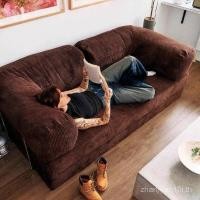 ราคา ห้องนั่งเล่นเงียบจอแสดงผลฟรีเตียงโซฟาพาร์ทเมนท์ขนาดเล็กขี้เกียจย้อนยุคผ้าลูกฟูกผ้าโมดูลรวมกันโซฟา (42126623572)