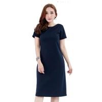 ราคา DR2166 Dress ผ้ายืดโรเชฟเปิดหลัง (21212641599)
