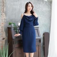 ราคา DR2270 เดรสสายเดี่ยว คอถ่วง ดีไซน์แนววินเทจที่ใส่เมื่อไหร่ก็ไม่มีคำว่าเอ้าท์มีรอยต่อช่วงเอวเพิ่มความเซ็กซี่ (7857101046)