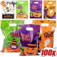 ราคา SGB ถุงสิริฮาโลวีน ถุงของขวัญพลาสติก มีหูหิ้ว ทนทานถุงขนมสําหรับเคล็ดลับหรือรักษา พรรคโปรดปราน เหตุการณ์ของโรงเรียน (43267597064)